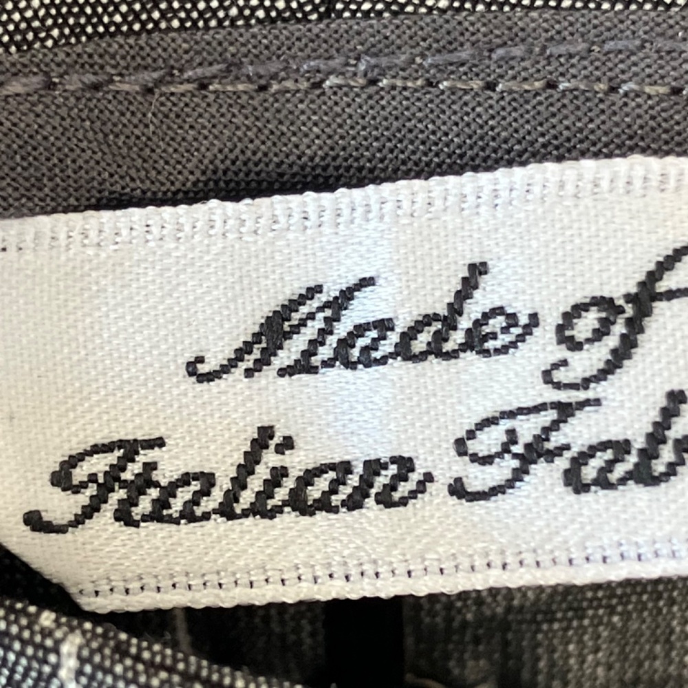 Talbots slate, gray, iridescent, Italian pinstripe pants - Picture 3 of 9